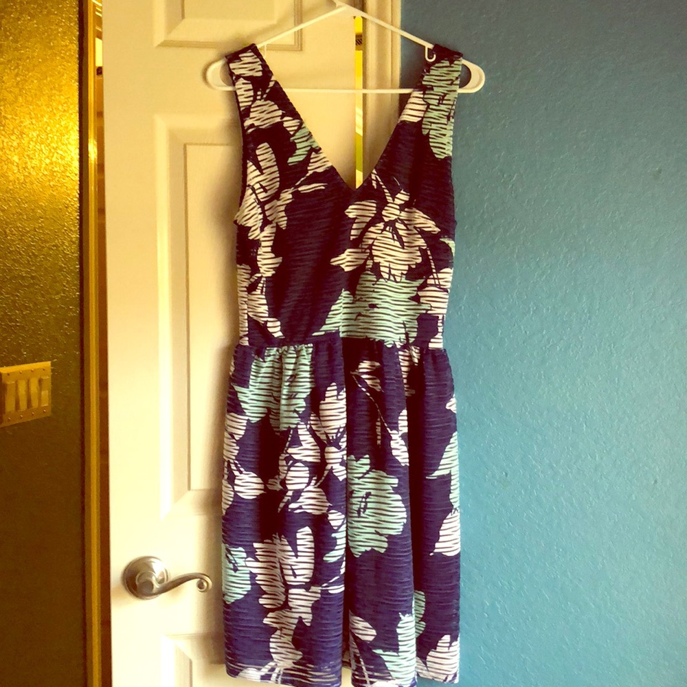 Great fit and flare dress!  Size L